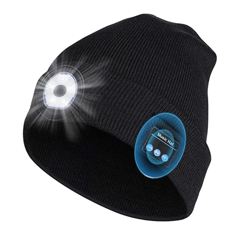 Gorro de invierno con Luz LED y Bluetooth