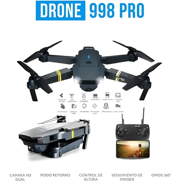 DRONE 998 PRO CON CAMARA 4K ULTRA HD