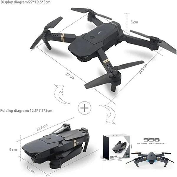 DRONE 998 PRO CON CAMARA 4K ULTRA HD