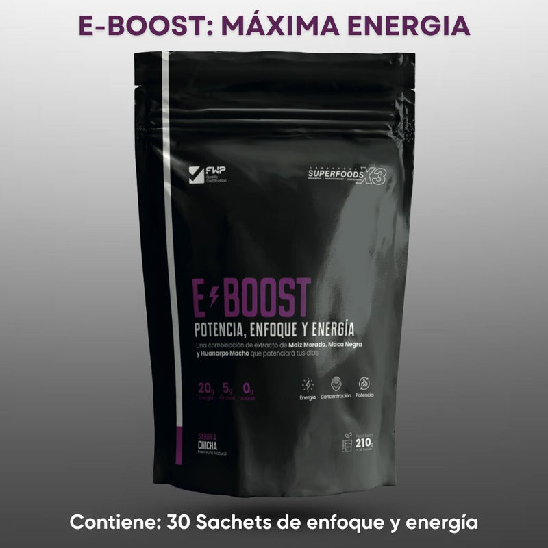 E-BOOST - EL ENERGIZANTE NATURAL QUE TE DA MÁS POTENCIA