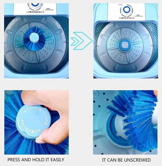 POTENTE MINI LAVADORA PORTATIL DE 6.5K TAMBOR DE ACERO INOXIDABLE