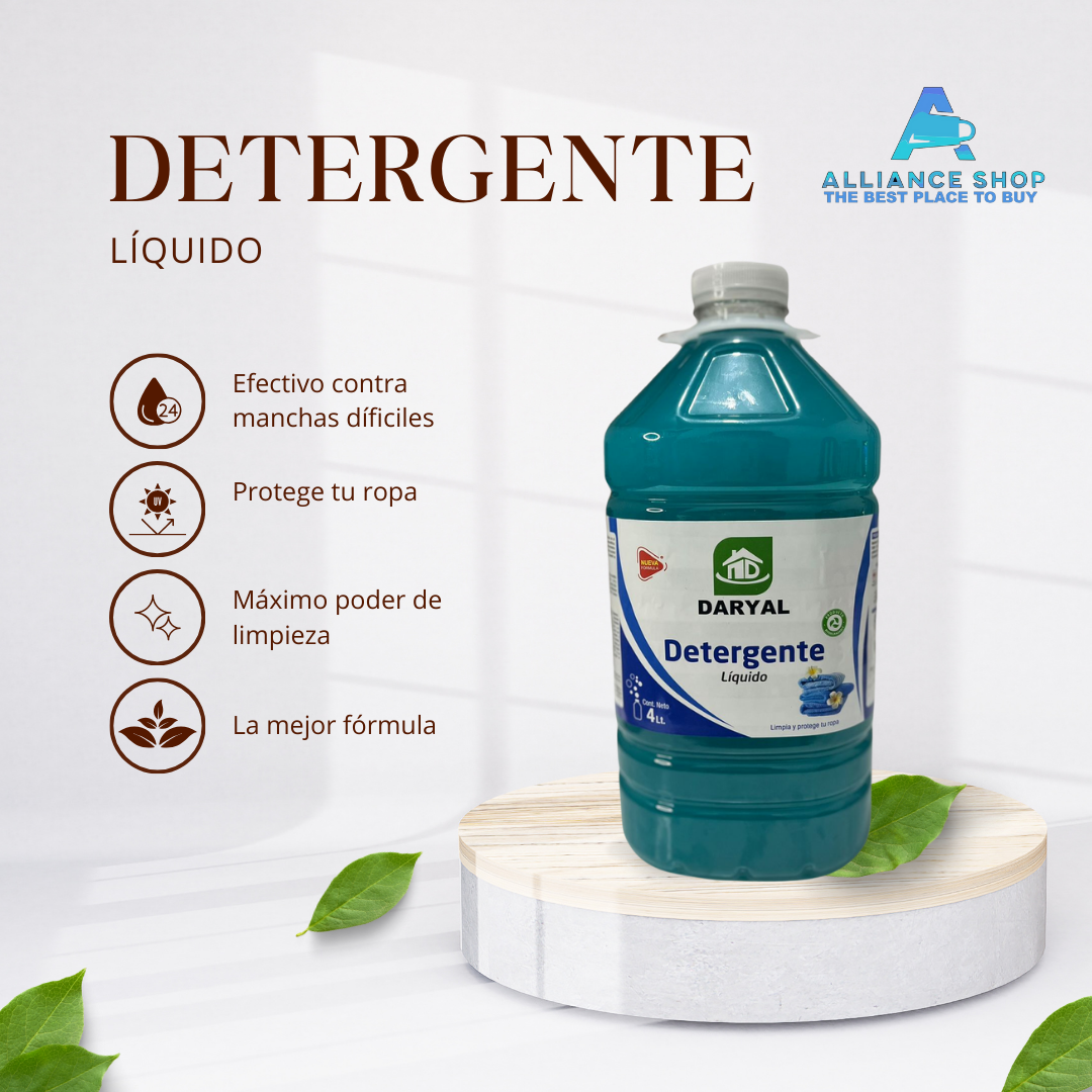 Detergente Liquido Daryza Galón De 4 Litros